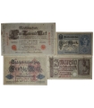 Lot: 4 x banknoty niemieckie, 1910, 1917, 1914, 1939