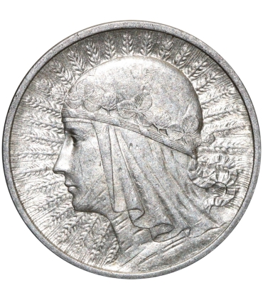 2 złote głowa kobiety 1933, stan 2/2+