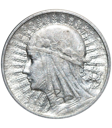 2 złote głowa kobiety 1934, stan 2