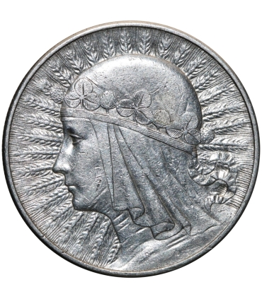 10 złotych Głowa kobiety 1932, stan 2-/3+