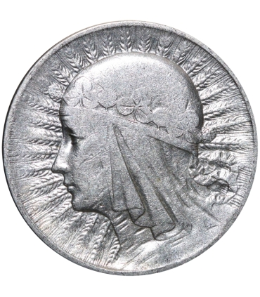 5 złotych głowa kobiety 1934, stan 3