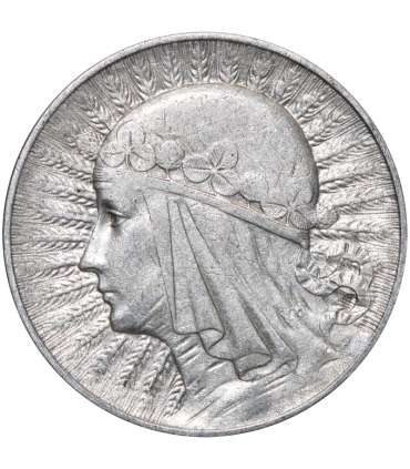 5 złotych głowa kobiety 1934, stan 3+