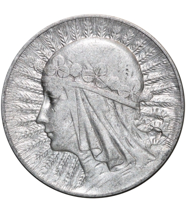 5 złotych głowa kobiety 1933, stan 3+