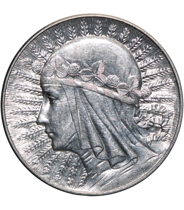 5 złotych głowa kobiety 1933, stan 2+