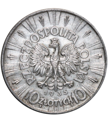 10 złotych Józef Piłsudski 1935, stan 2
