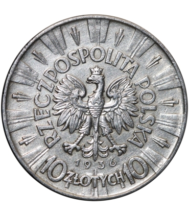 10 złotych Józef Piłsudski 1936, stan 3
