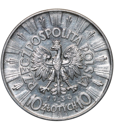 10 złotych Józef Piłsudski 1936, stan 3