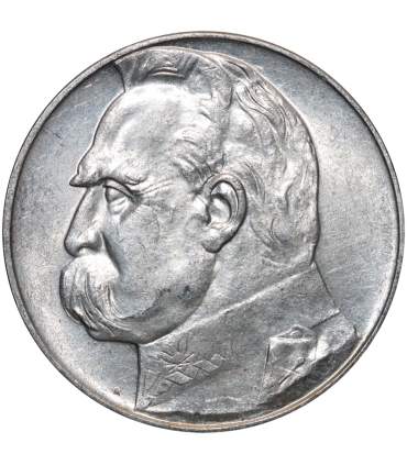 10 złotych Józef Piłsudski 1936, stan 1-/2+