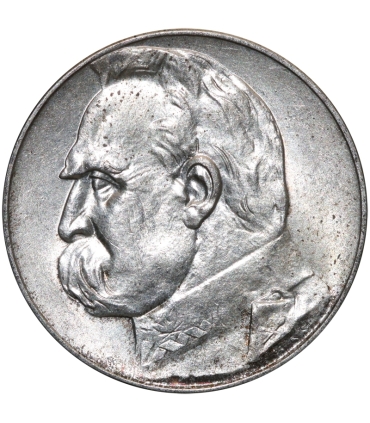 5 złotych Piłsudski 1934, stan 1-, mennicza