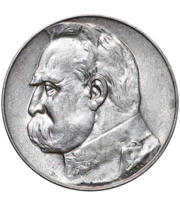 5 złotych Piłsudski 1936, stan 2-/3+