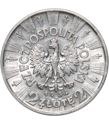 2 złote, Józef Piłsudski, 1934 stan 2-