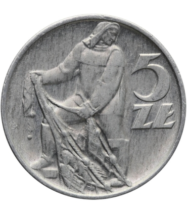 5 zł, Rybak, 1959, stan 2+