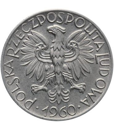 5 zł rybak, 1960, stan 2+