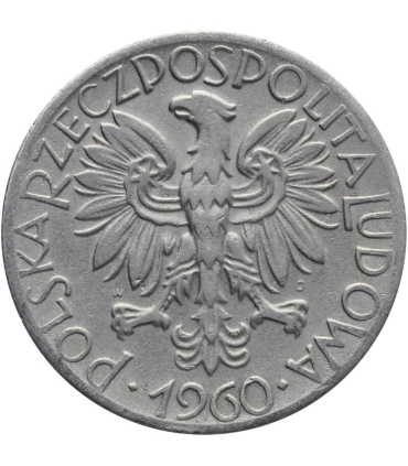 5 zł, Rybak, 1960, stan 3+