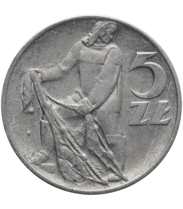 5 zł, Rybak, 1959, stan 2-