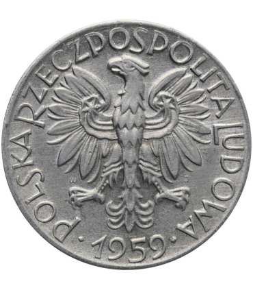 5 zł, Rybak, 1959, stan 2-