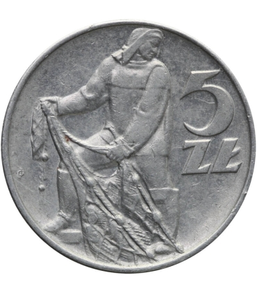 5 zł, Rybak, 1973, 2-