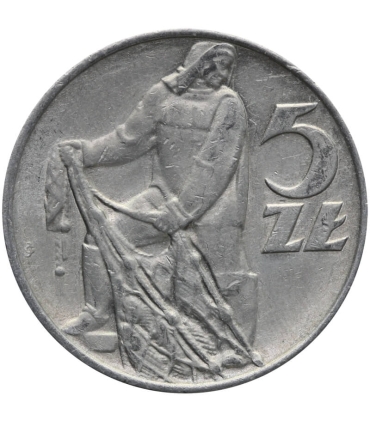 5 zł, Rybak, 1974, stan 2
