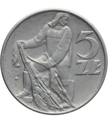 5 zł, Rybak, 1974, stan 2