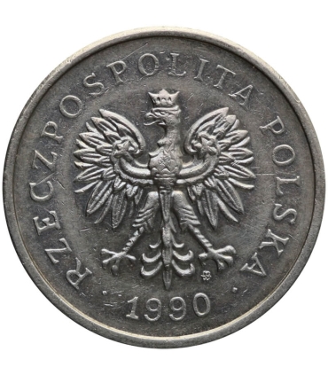 1 złoty, 1990, stan 2/2-