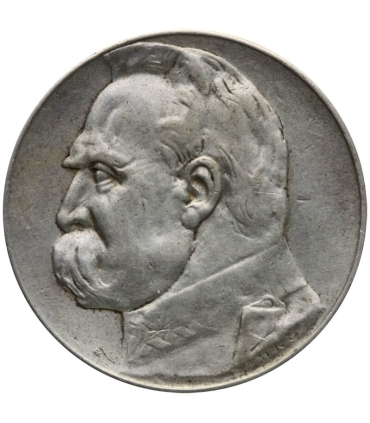 5 złotych Piłsudski 1936, stan 3+