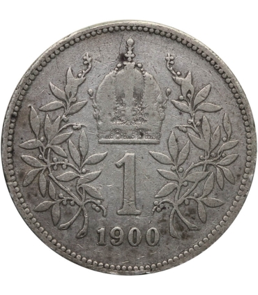 Austria 1 korona, 1900, srebro