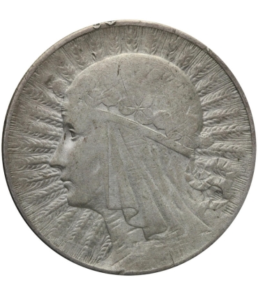 5 złotych głowa kobiety 1934, stan 3-