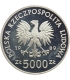 5000 zł, Władysław II Jagiełło - popiersie, 1989 r.