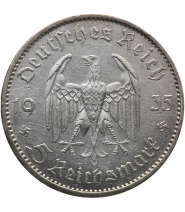 5 marek, Kościół / Wieża, srebro, 1935, A, st. 3