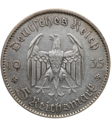 5 marek, Kościół / Wieża, srebro, 1935, A, st. 3