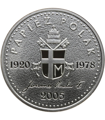 Polska, medal Jan Paweł II, Pielgrzym Pokoju, 2005 r., srebro