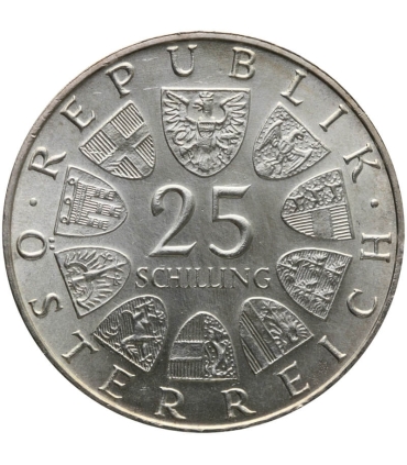 Austria 25 szylingów, 1973 100 rocznica urodzin - Max Reinhardt, srebro