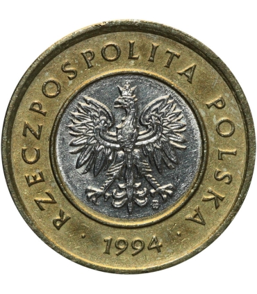 1 złoty, 1992, stan 1-, z rolki bankowej