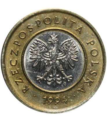 1 złoty, 1992, stan 1-, z rolki bankowej