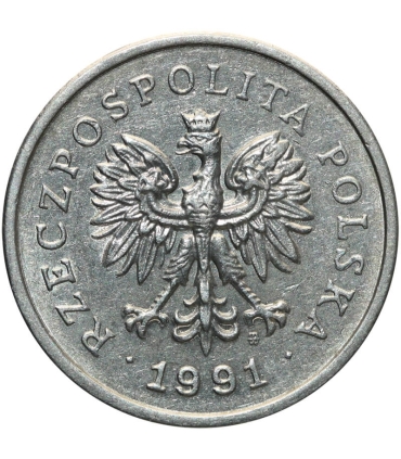 1 złoty, 1991, stan 2+
