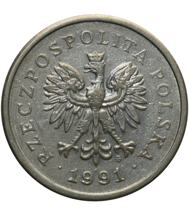 1 złoty, 1991, stan 2