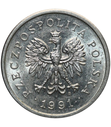 1 złoty, 1991, stan 2+