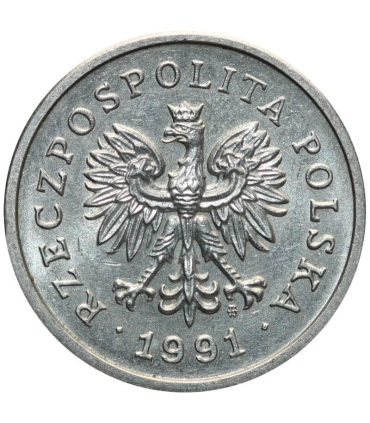 1 złoty, 1991, stan 1-