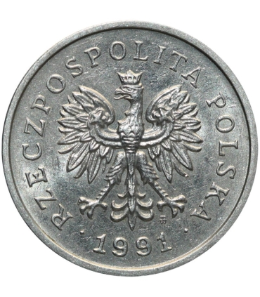 1 złoty, 1991, stan 2+