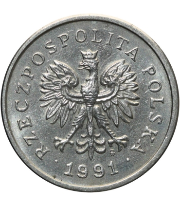 1 złoty, 1991, stan 2+
