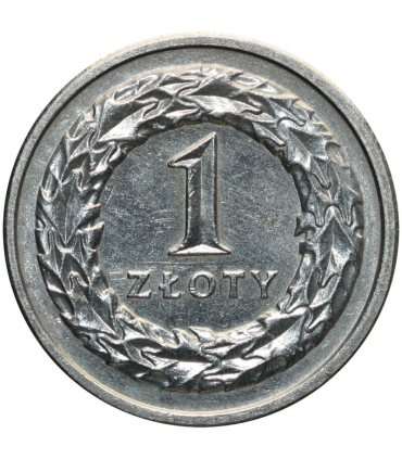 1 złoty, 1991, stan 2+
