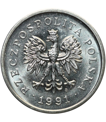 1 złoty, 1991, stan 1-