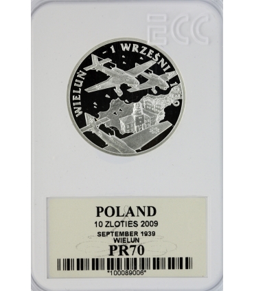 10 zł, Wrzesień 1939 r. - Wieluń, GCN PR70