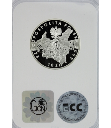 10 zł, Wrzesień 1939 r. - Wieluń, GCN PR70