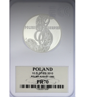 10 zł, Polski sierpień 1980, GCN PR70