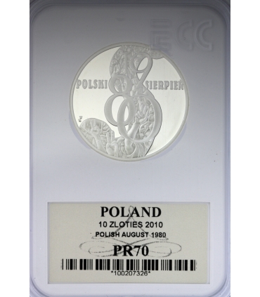 10 zł, Polski sierpień 1980, GCN PR70