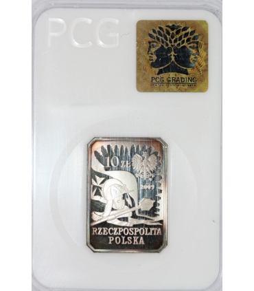 10 zł, Husarz XVII wiek, PCG PR70, patyna