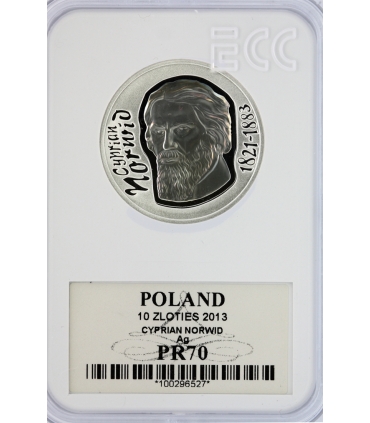 10 zł, Cyprian Norwid, 2013, GCN PR70