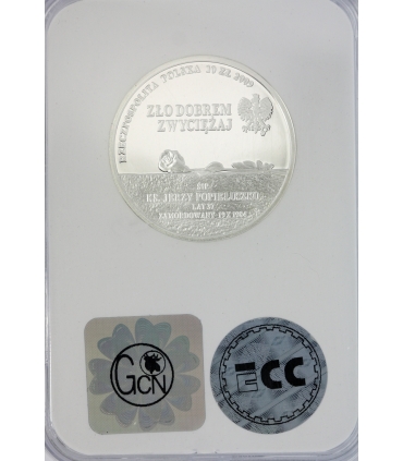 10 zł, 25 rocznica śmierci księdza Popiełuszki (Popiełuszko), GCN PR70