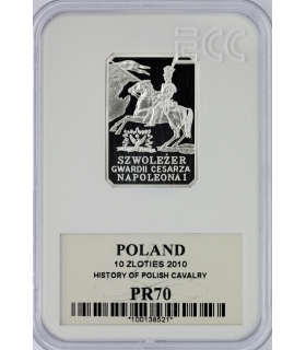 10 zł, Szwoleżer Gwardii Cesarza Napoleona I, GCN PR70